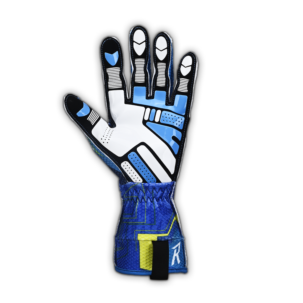 MANEUVER Kart Gloves - Cyber Blue