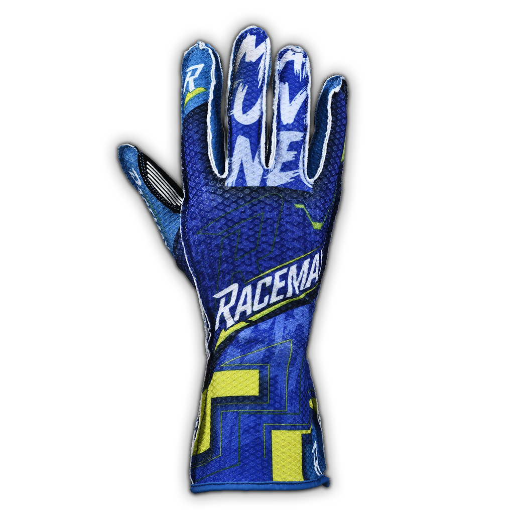MANEUVER Kart Gloves - Cyber Blue