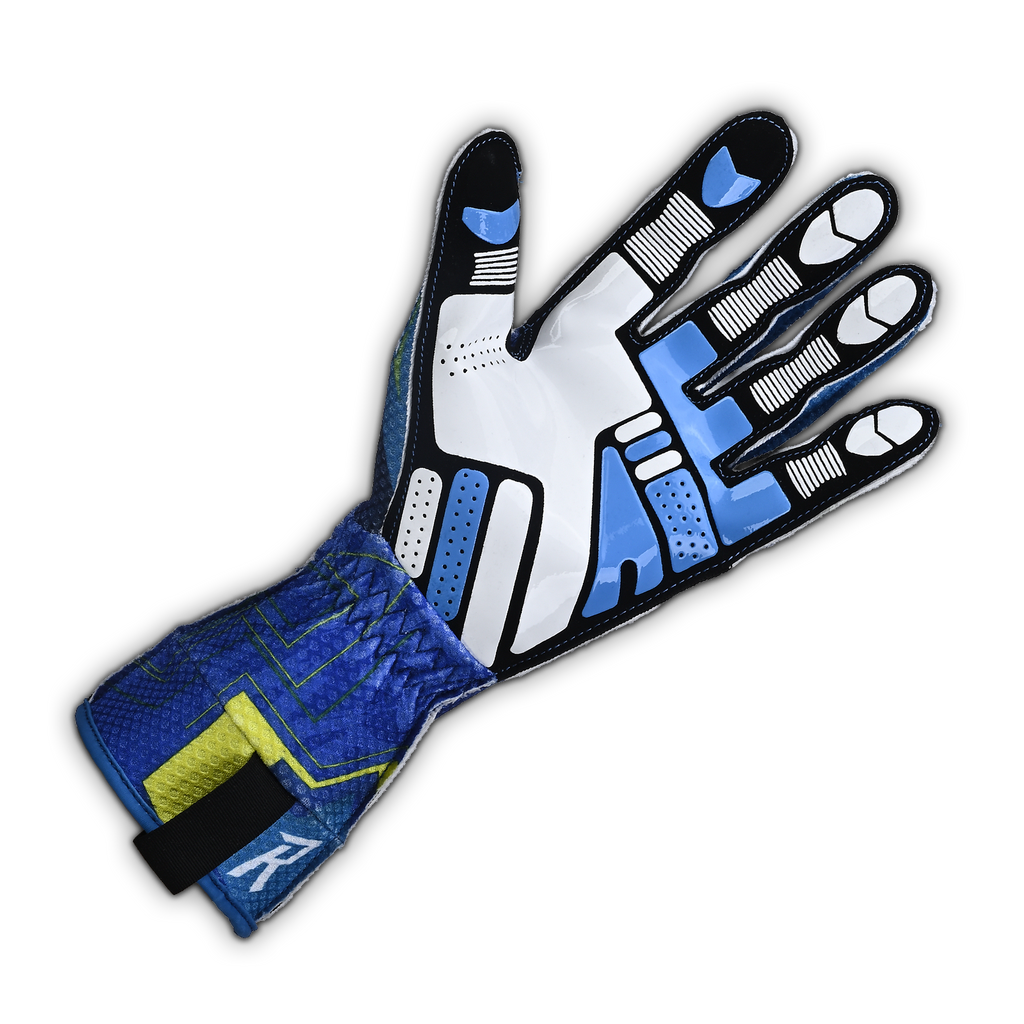 MANEUVER Kart Gloves - Cyber Blue