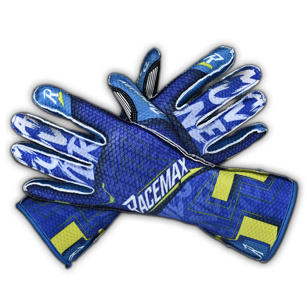 MANEUVER Kart Gloves - Cyber Blue