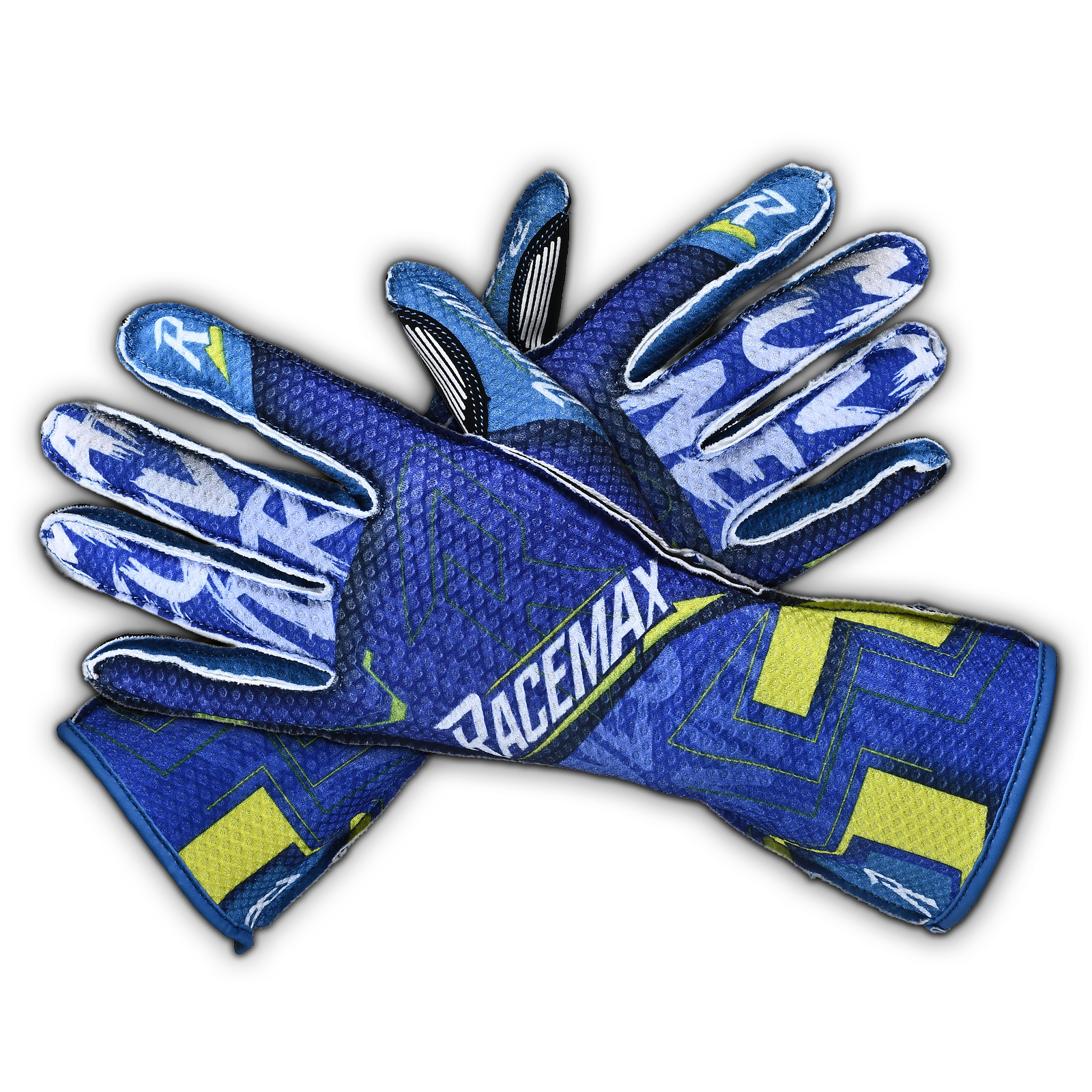 MANEUVER Kart Gloves - Cyber Blue