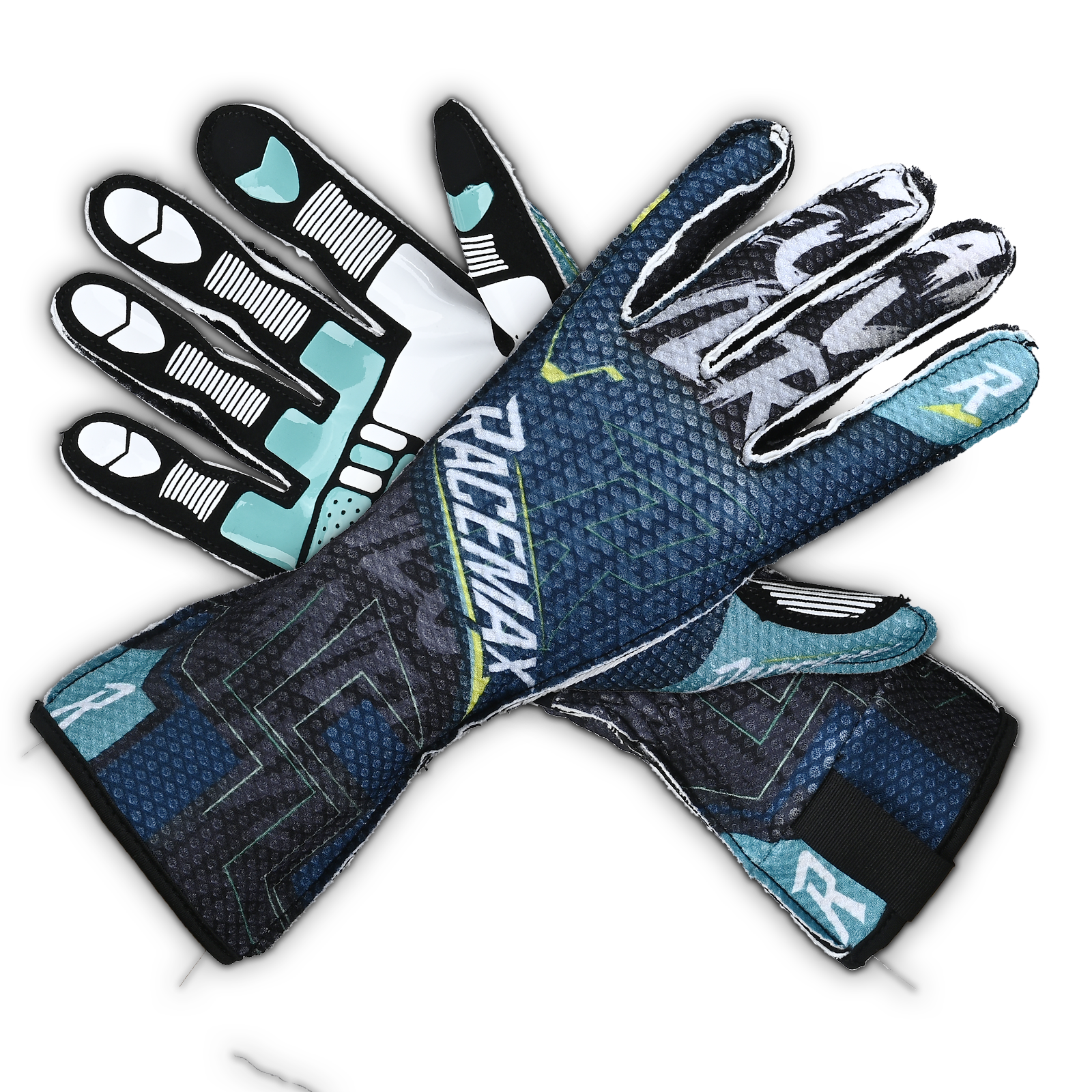 cyber handschuhe Racemax Gloves / Racemax Handschuhe – Maneuver Cyber Black – Kartmax Racing