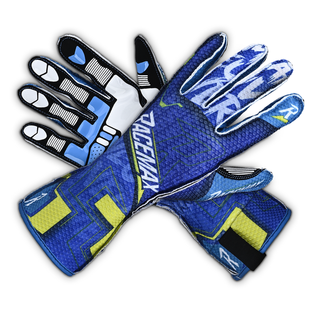 MANEUVER Kart Gloves - Cyber Blue