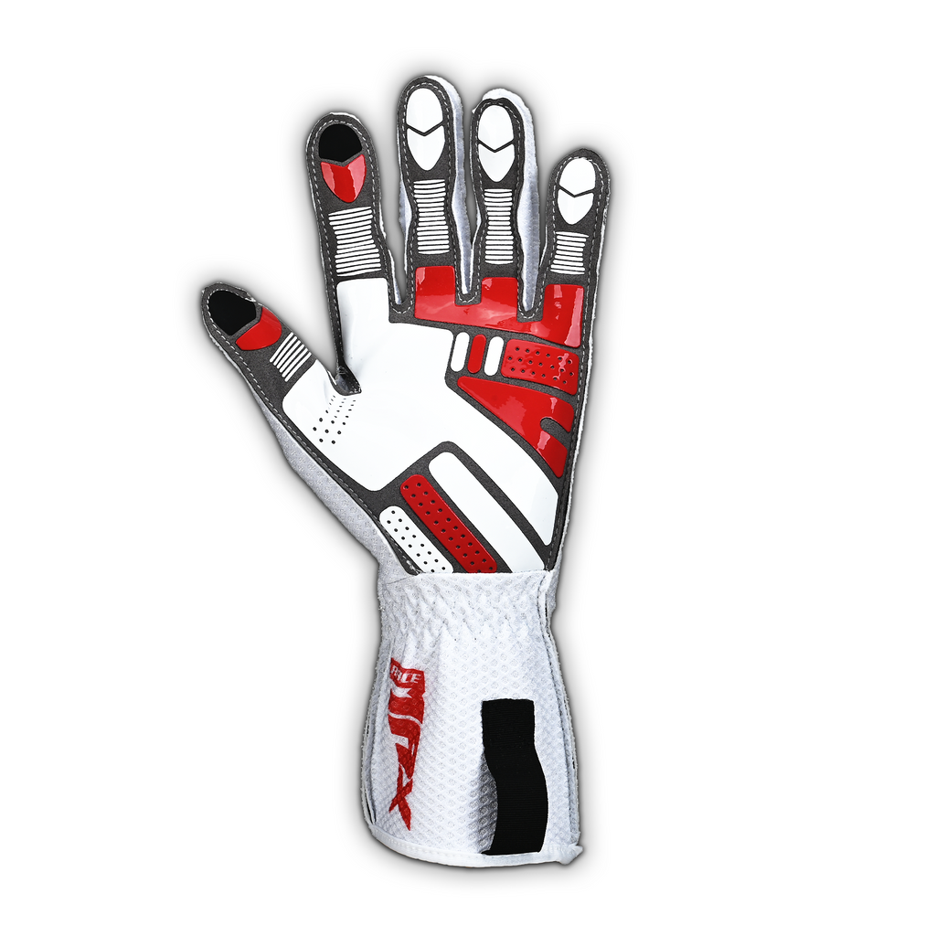 MANEUVER Kart Gloves - White 